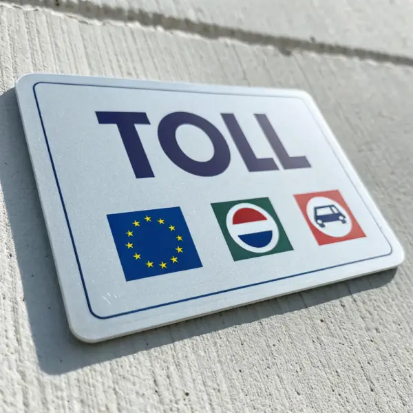 Premium-Mautaufkleber mit QR-Code